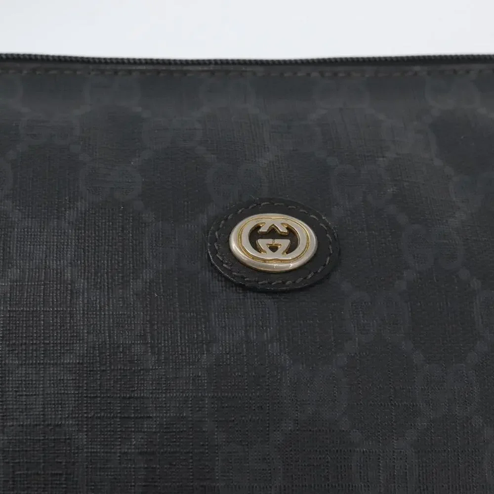 Gucci GG Supreme Old Clutch Bag Black